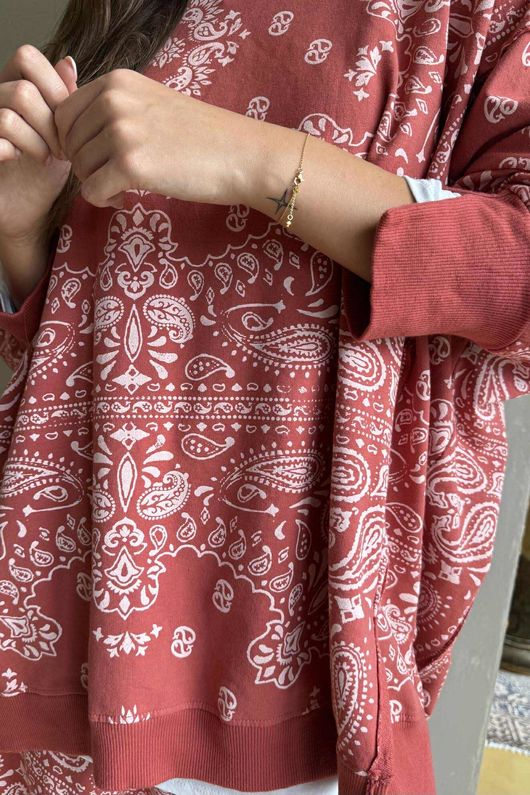 Bandana B Chill Sweatshirt Indian Red